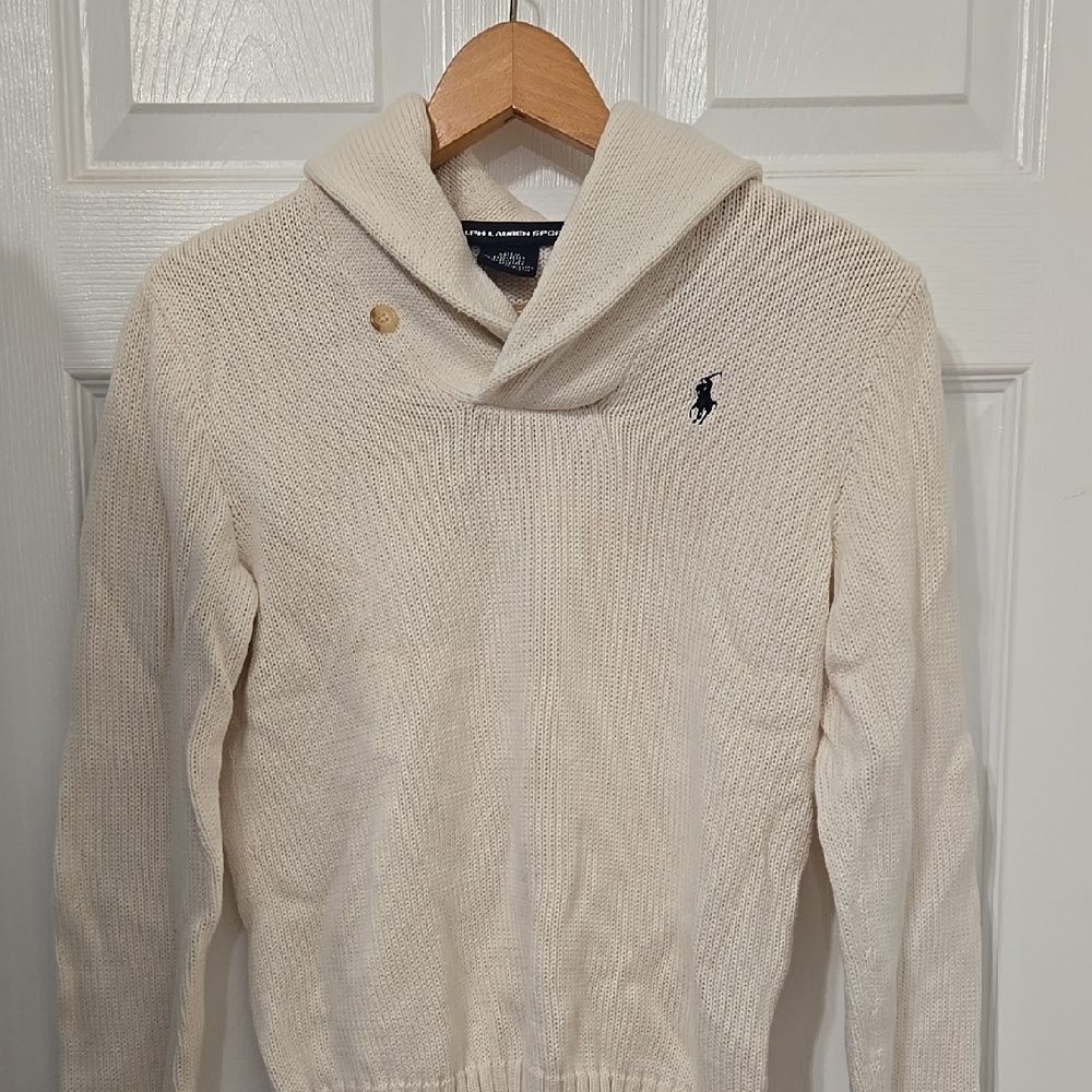 Polo by Ralph Lauren Cream Cowl Neck Sweater